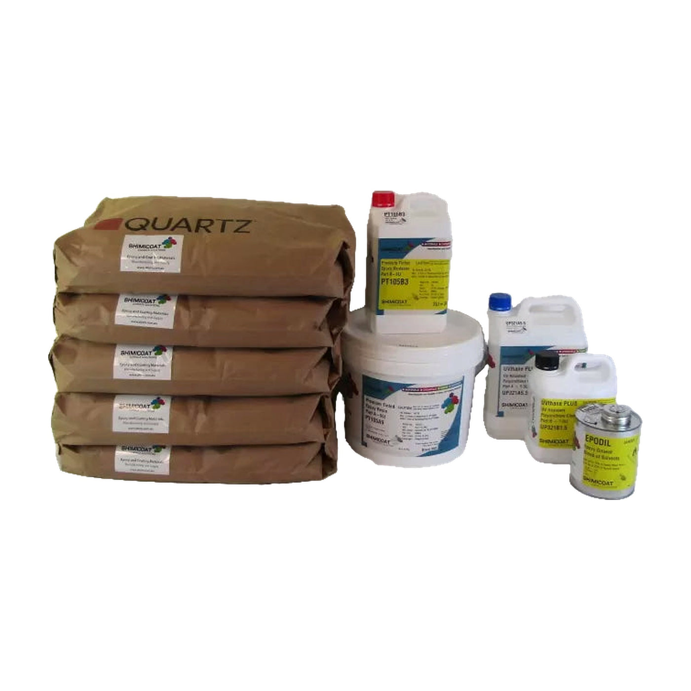 Slip Resistant Epoxy Quartz Floor Complete Kit