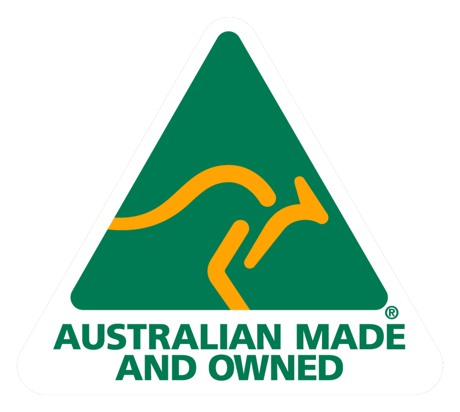 Australian Made and Owned logo