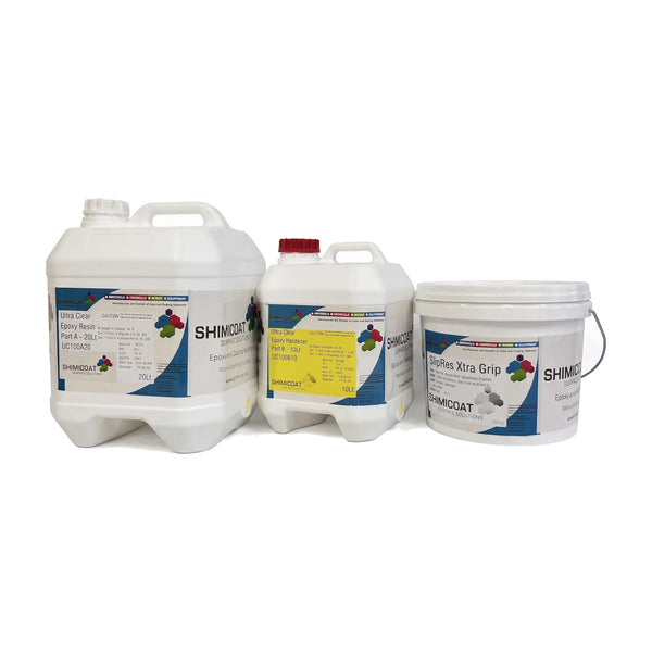 Slip Resistant Ultra Clear Epoxy Complete Kit
