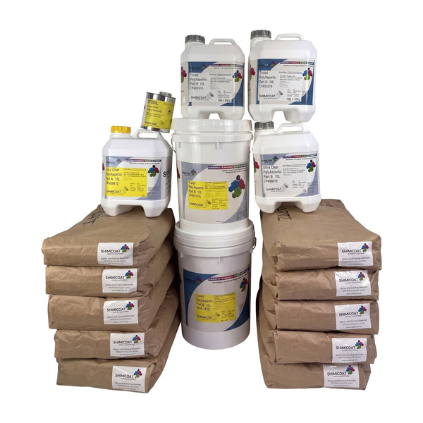 UV Plus Slip Resistant Polyaspartic Quartz Floor Complete Kit