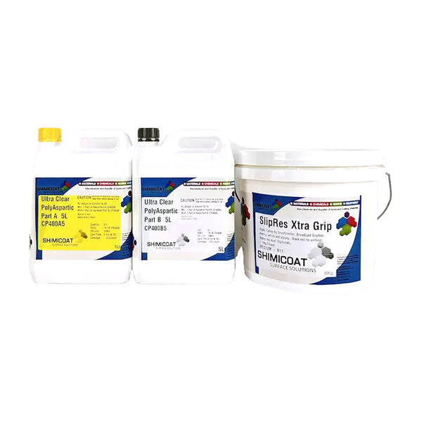 UV Plus Slip Resistant Ultra-Clear Polyaspartic Complete Kit