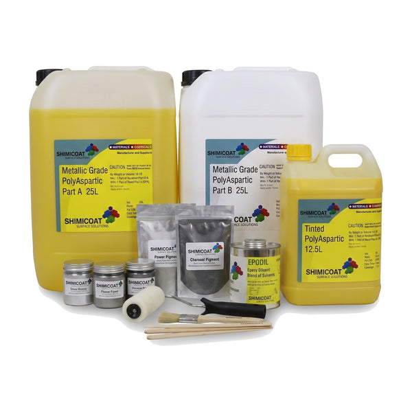 Polyaspartic Metallic Floor Complete Kit