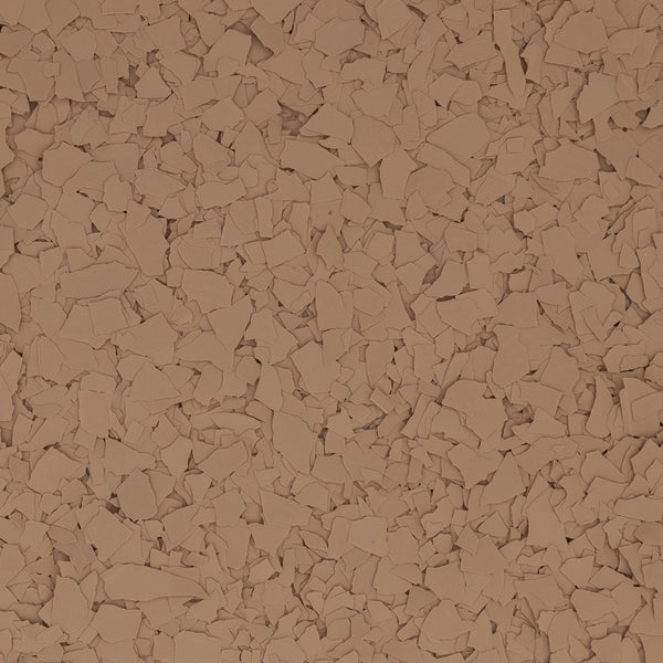 Vinyl Flakes For Flake Flooring Solid Color - Autumn Brown