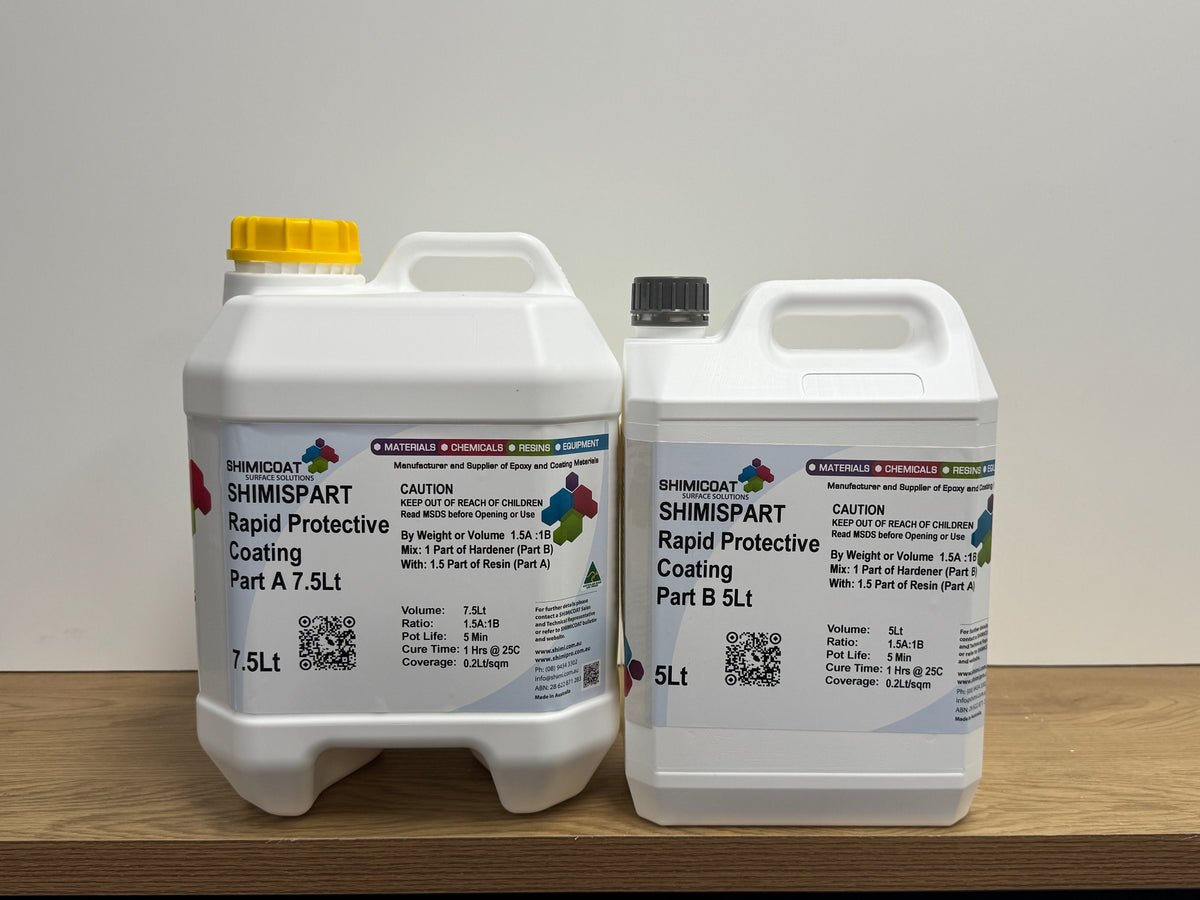 30Min Cure Polyaspartic Clear XL kit contents