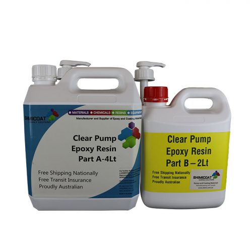 Clear Pump Epoxy Resin - 6 Ltr