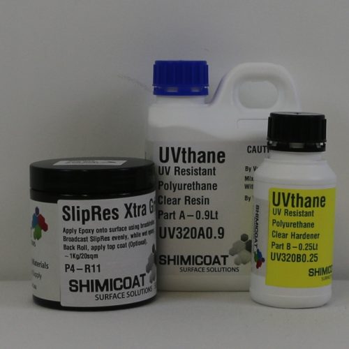 Slip Resistant Clear UVthane Complete Kit - Extra Small